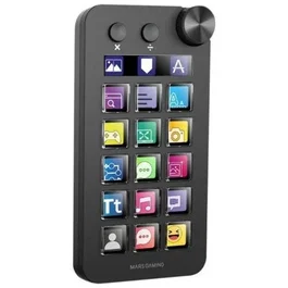 Mars Gaming Control Deck MSD-NEO 15 Teclas LCD Rueda Control Botones Negro para Productividad y Streaming